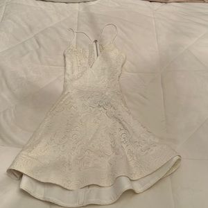 White homecoming dress worn once, size extra small.